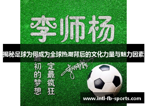 揭秘足球为何成为全球热潮背后的文化力量与魅力因素
