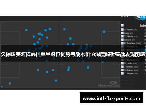 久保建英对阵韩国意甲对位优势与战术价值深度解析实战表现前瞻